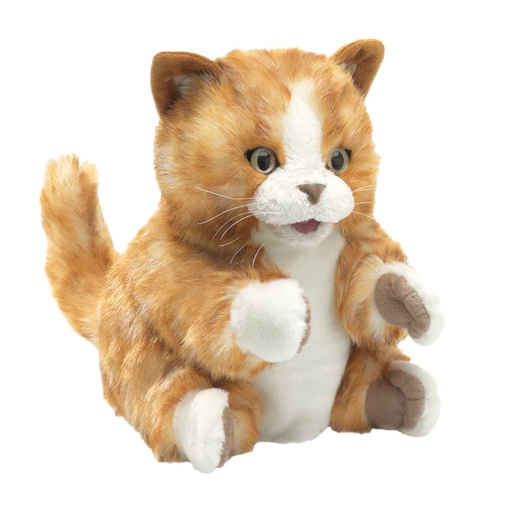  Folkmanis Orange Tabby Kitten Hand Puppet