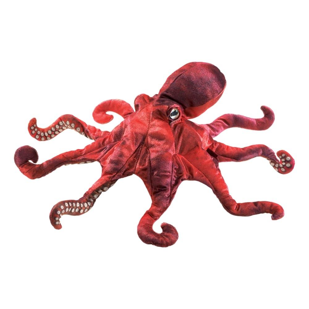  Folkmanis Red Octopus Hand Puppet