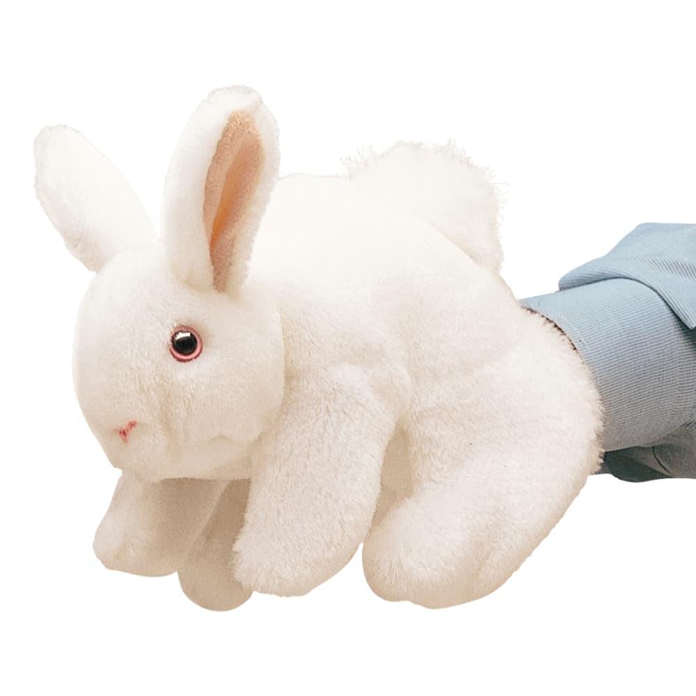  Folkmanis White Bunny Rabbit Hand Puppet