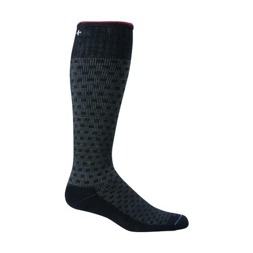 Sockwell Men's Shadow Box Moderate Graduated Compression Socks Black_900