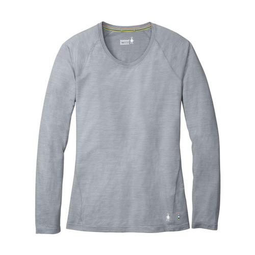Smartwool Women's Merino 150 Base Layer Micro Stripe Long Sleeve Top Pebbgry_948