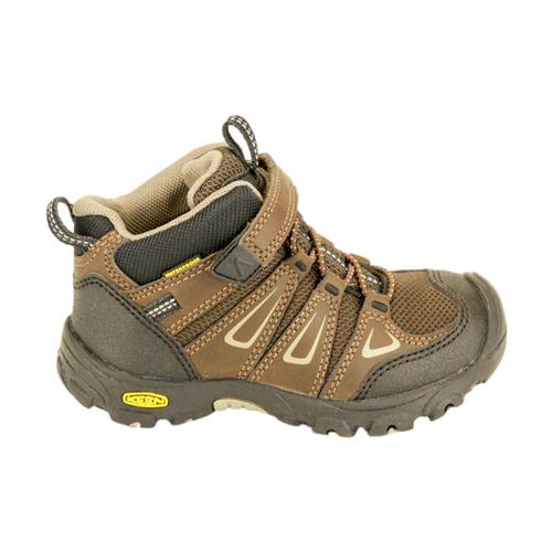 KEEN Little Kids Oakridge Waterproof Shoes Brn_brindle