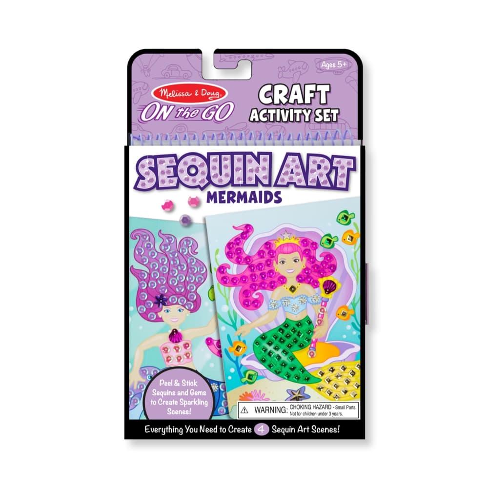 Melissa & Doug On- The- Go Crafts - Sequin Art - Mermaids
