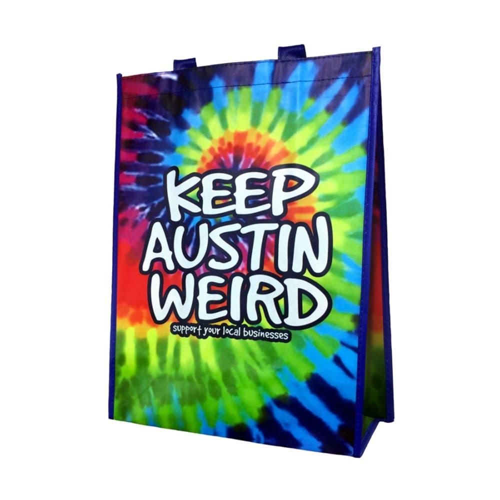 Outhouse Designs Keep Austin Weird Tie-Dye Tote Bag TIEDYE