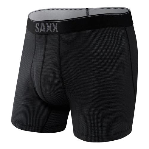 Saxx Men's Quest Quick Dry Mesh Boxer Briefs Black2_bl2