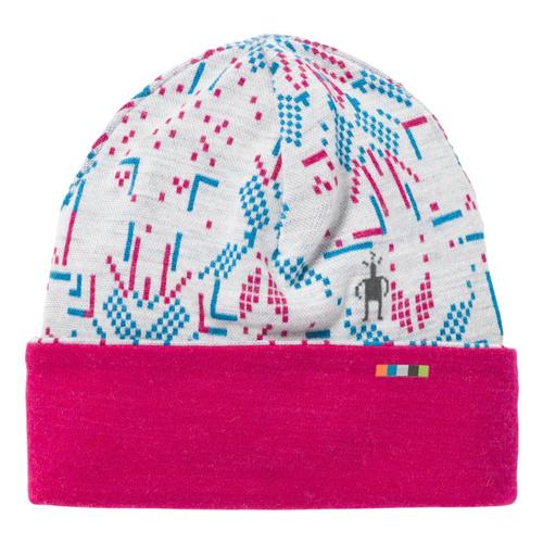 Smartwool Kids Merino 250 Reversible Pattern Cuff Beanie Whtsnw_e93