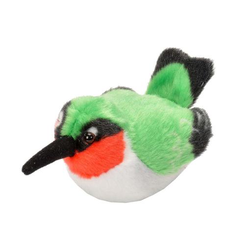 Wildlife Republic Audubon Birds Ruby-Throated Hummingbird Plush Bird With Sound