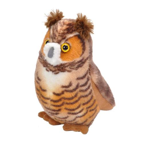 Wildlife Republic Audubon Birds Great Horned Owl Plush Bird With Sound