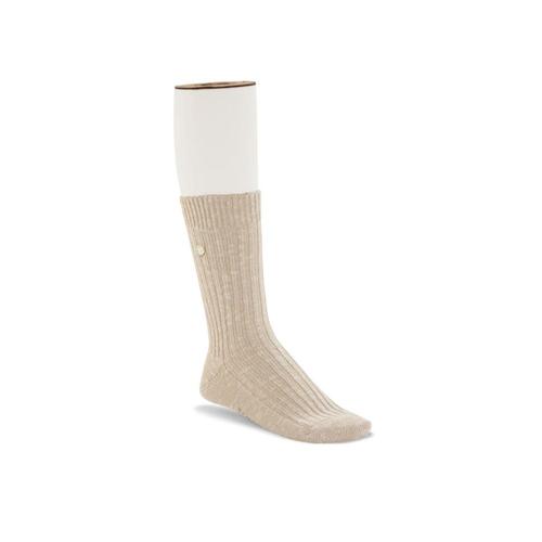 Birkenstock Women's Cotton Slub Socks Beige/White