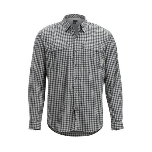 ExOfficio Men's BugsAway Halo Check Long Sleeve Shirt Grey