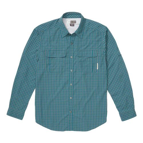 ExOfficio Men's BugsAway Halo Check Long Sleeve Shirt Ponderosa