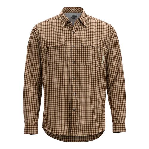 ExOfficio Men's BugsAway Halo Check Long Sleeve Shirt Retrored