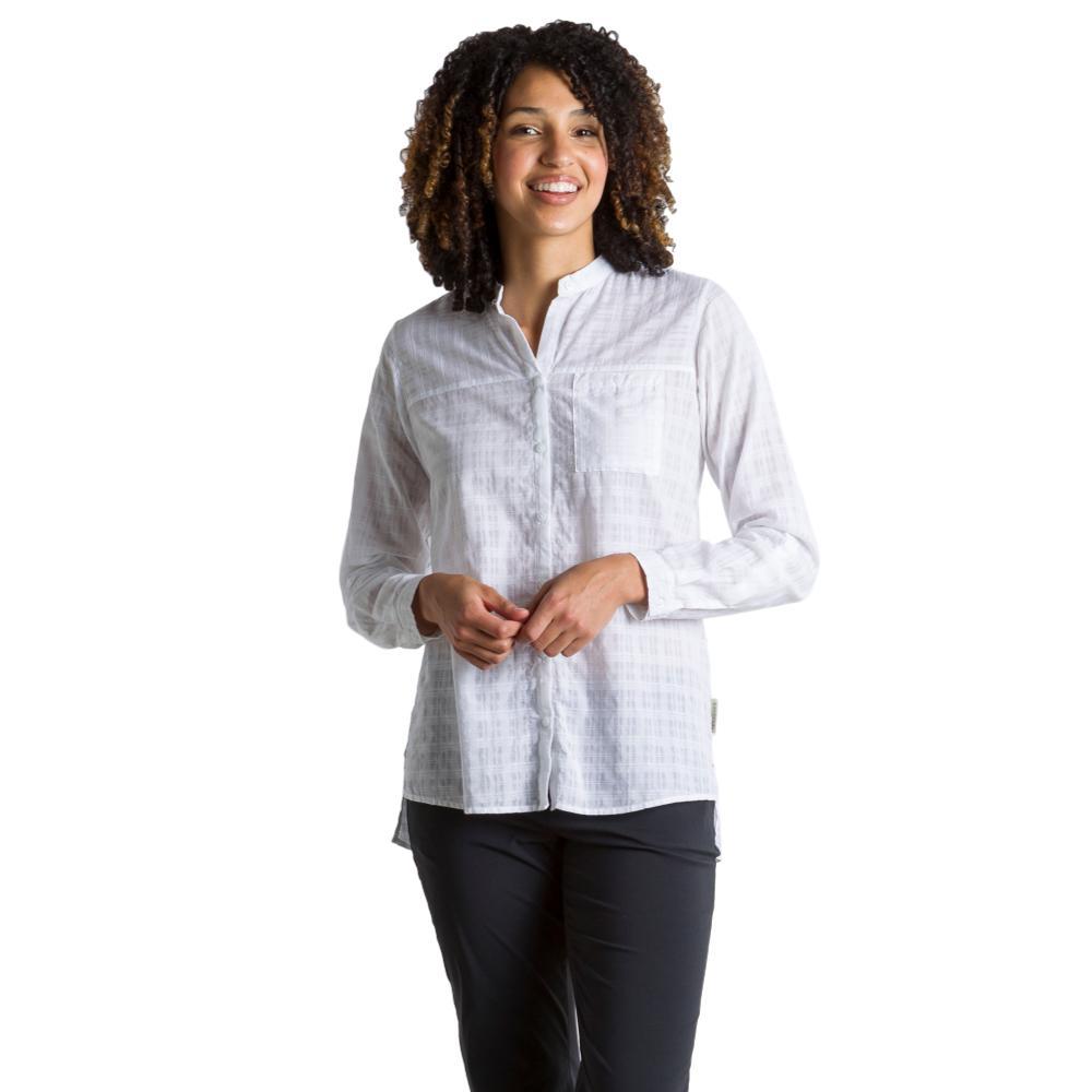 ExOfficio Women's BugsAway Collette Long Sleeve Shirt WHITE