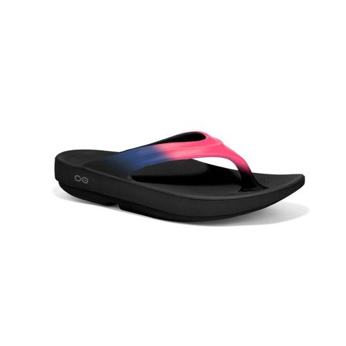 OOFOS Women's OOlala Flip Sandals Blkflam