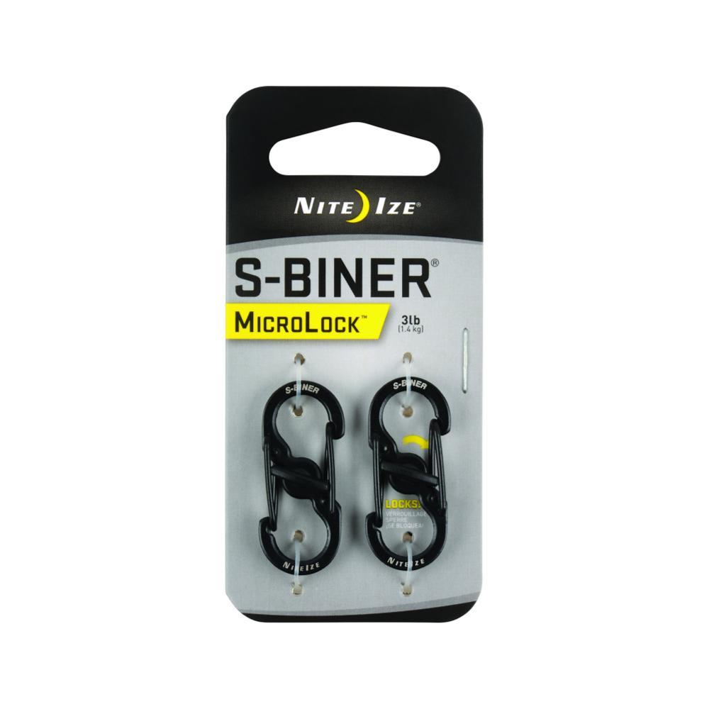 Nite Ize S-Biner MicroLock Stainless Steel - 2-Pack BLACK