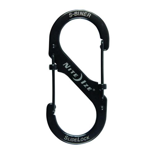 Nite Ize S-Biner SlideLock Stainless Steel #4 Black