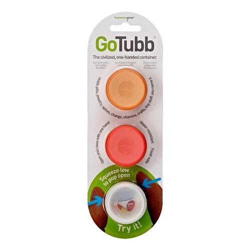 humangear GoTubb - 3-Pack Clr/Org/Red