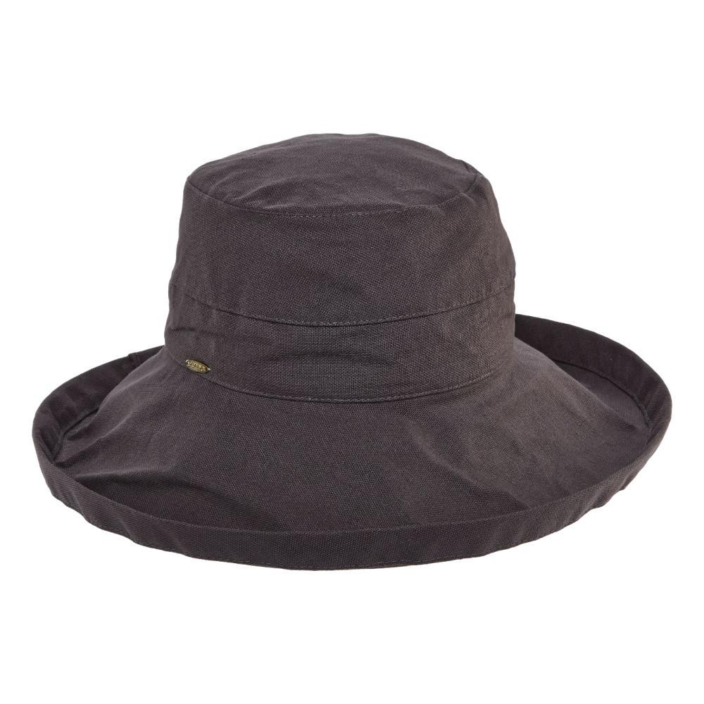 Dorfman Pacific Women's Big Brim Bucket Hat CHARCOAL