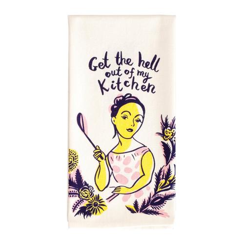 Blue Q Get The Hell Out Of My Kitchen Dish Towel