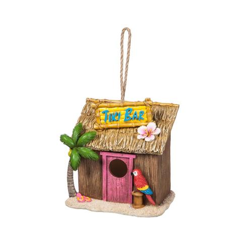 Evergreen Tiki Bar Hanging Bird House