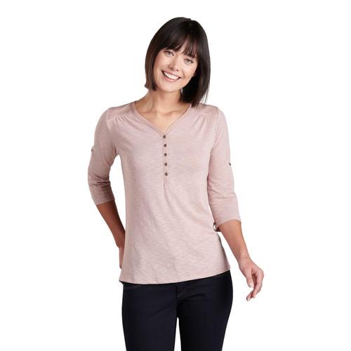 KUHL Women's Shasta 3/4 Sleeve Shirt Palepink