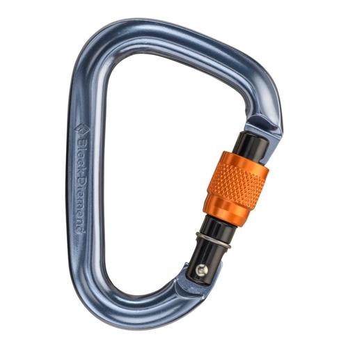 Black Diamond Mini Pearabiner Screwgate Carabiner Drk.Gry/Orng