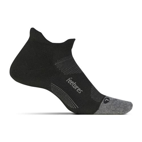 Feetures Unisex Elite Max Cushion No Show Tab Socks Black