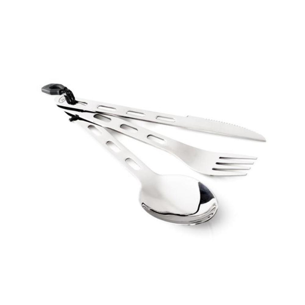  Gsi Outdoors Glacier Stainless 3 Pc.Ring Cutlery Set