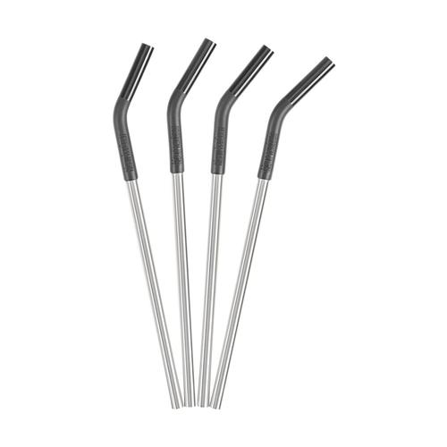 Klean Kanteen 5pc Stainless Steel Straw Set - Black Steel