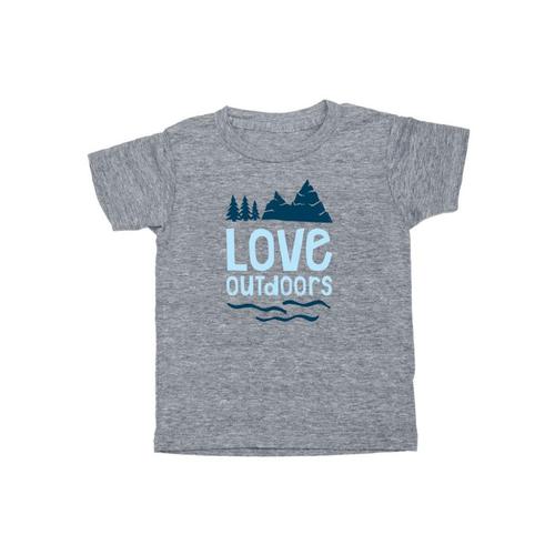 Locally Grown Kids Love Outdoors Tee Vint.Grey