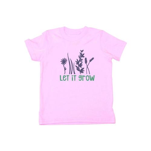 Locally Grown Kids Let It Grow Tee Pink