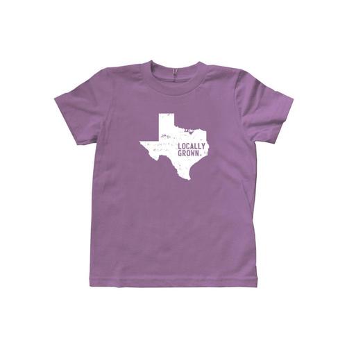 Locally Grown Kids Texas Solid State Tee Eggpurple # 25