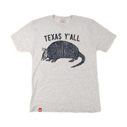 Tumbleweed TexStyles Unisex Armadillo Y'all T-Shirt Hthwhite