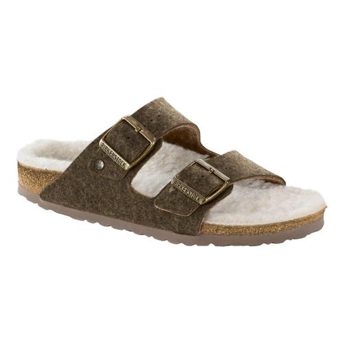 Birkenstock Men’s Arizona Wool Felt Sandals Dfkhaki
