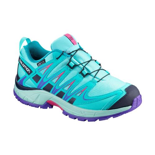 Salomon Kids XA PRO CSWP J Running Shoes Bluecara