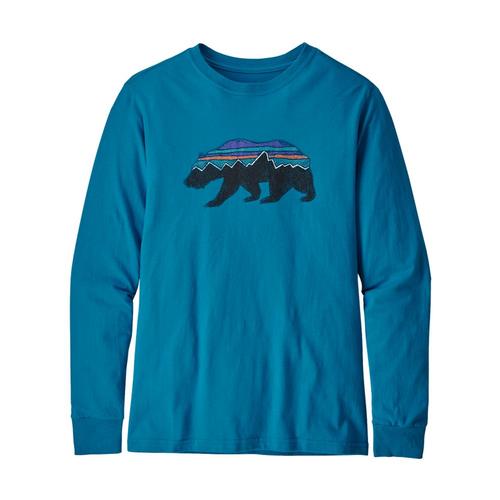 Patagonia Boys Long-Sleeved Graphic Organic T-Shirt Balkn_frba