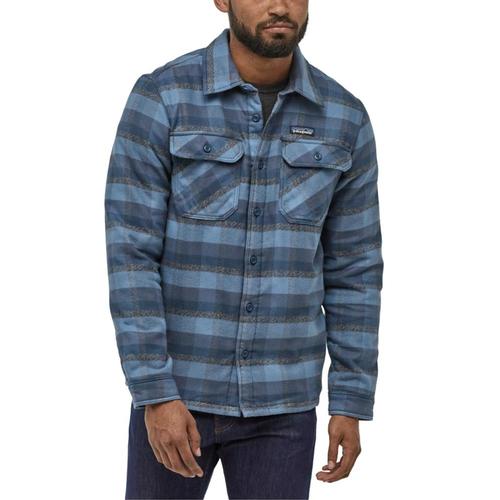 Patagonia Men's Insulated Fjord Flannel Jacket Blue_obwb
