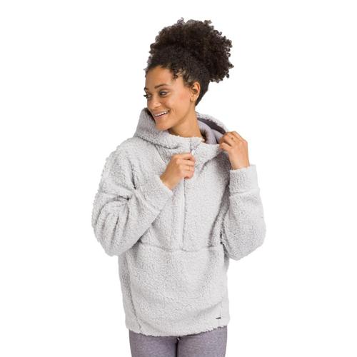 prAna Women's Permafrost Half Zip Pullover Hoodie Silverspray