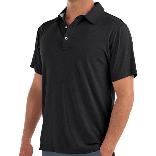 Free Fly Men’s Bamboo Flex Polo Htrblack_109