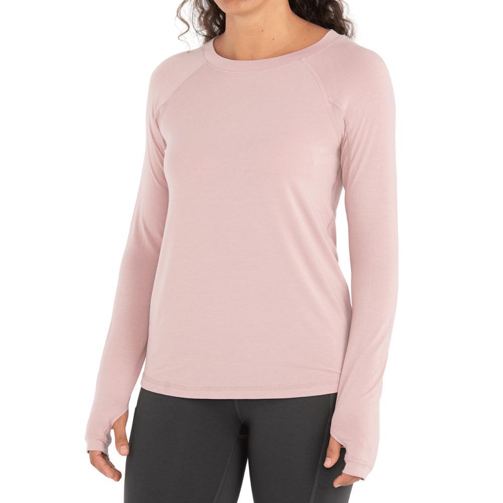 Free Fly Women's Bamboo Midweight Long Sleeve Tee HARBORPINK_122