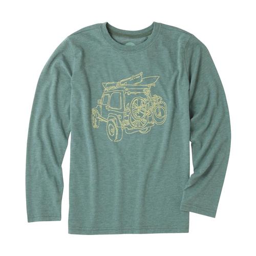 Life is Good Boys Off-Road Outdoor Long Sleeve Crusher Tee Frstgrn