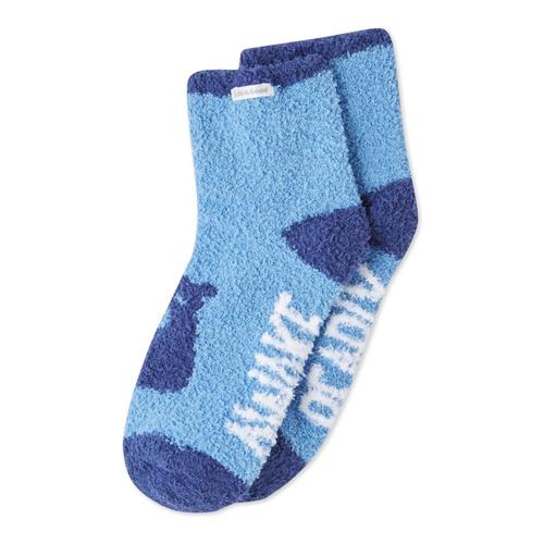 Life is Good Women’s Bearly Awake Snuggle Crew Socks Powderblue