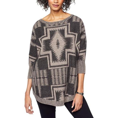 Pendleton Women's Harding Oversized Pullover Blkmulti