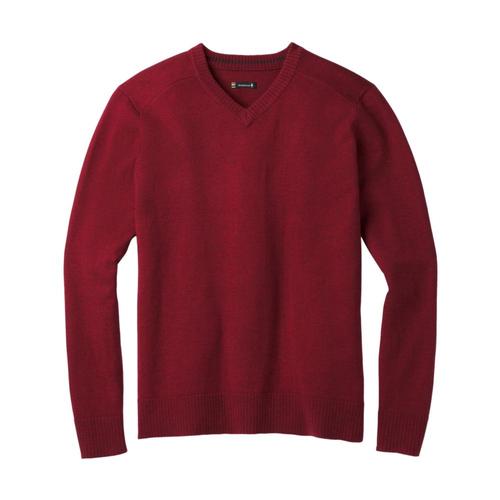 Smartwool Men's Sparwood V-Neck Sweater Tibetanred