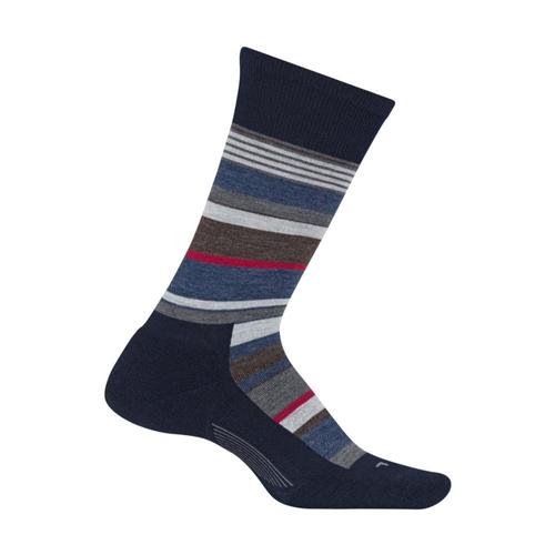 Feetures Men’s Be Bold Cushion Crew Socks Navy