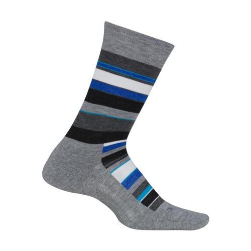Feetures Men's Uptown Cushion Crew Socks Lightgray