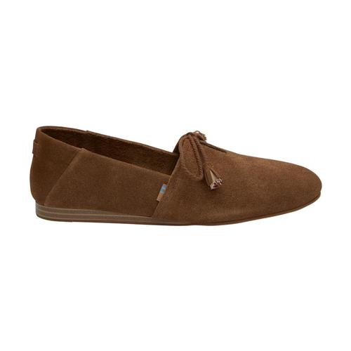 TOMS Women's Dark Amber Suede Kelli Flats Darkamber