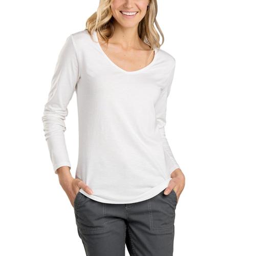 Toad&Co Women's Marley Long Sleeve Tee White_000