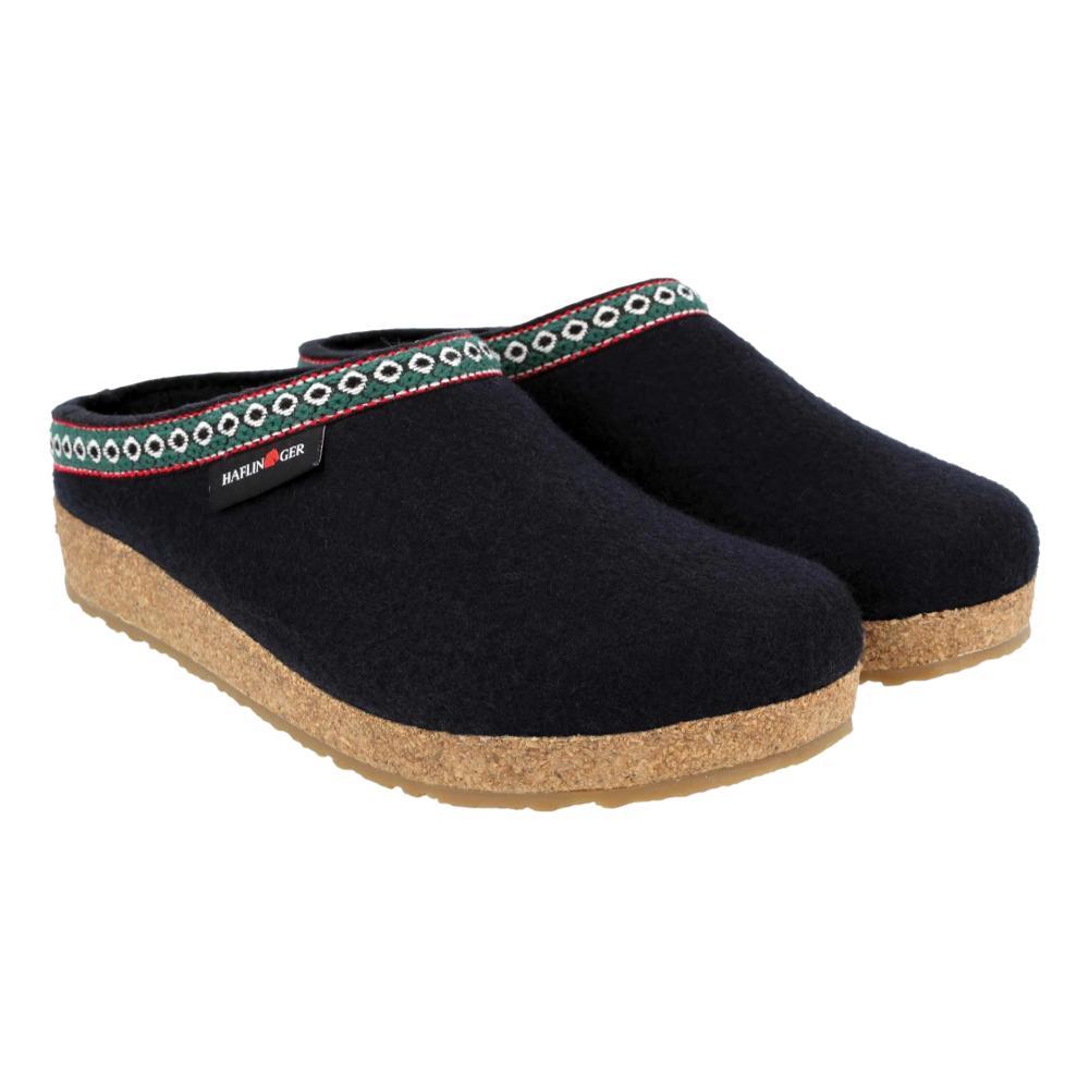Haflinger Women’s GZ Wool Felt Grizzly Clogs NAVY_70