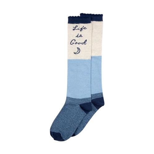 Life is Good Girls Knee High Socks Ligblumoon
